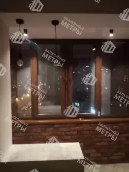 Отделка с объединением балкона и комнаты